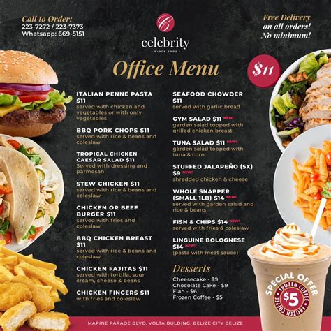 bistro d'office menu.